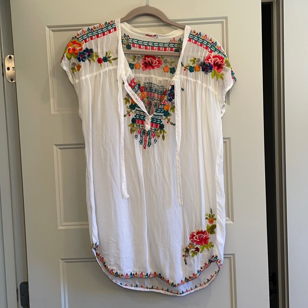 JW embroidered tunic